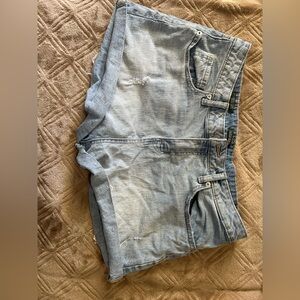 Women's Light Blue Denim Shorts